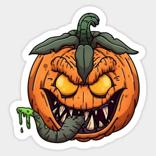 Pumpkin Monster Sticker